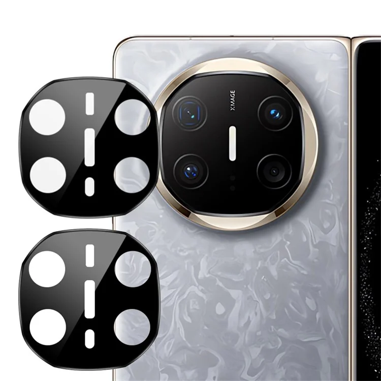 2 pezzi per Huawei Mate X6 Protezione obiettivo fotocamera Pellicola in vetro temperato con stampa serigrafica per obiettivo posteriore