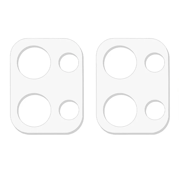 2 piezas para Oppo Reno13 5G (Global) Protector de lente de cámara Película de vidrio templado de borde curvo 3D anti-arañazos