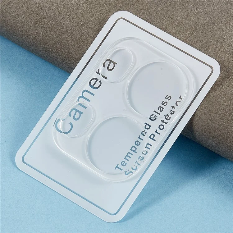 2 peças para Oppo Reno13 Pro 5G Protetor de lente da câmera Película de vidro temperado antirrisco de borda ARC 3D