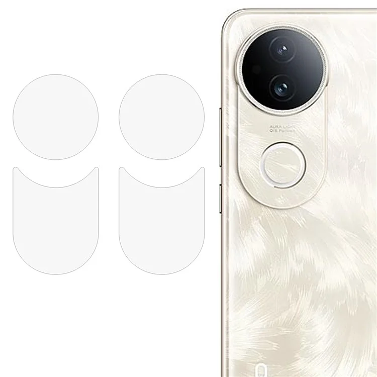 2 set per vivo S20 5G Protezione lente fotocamera Pellicola in vetro temperato 2.5D