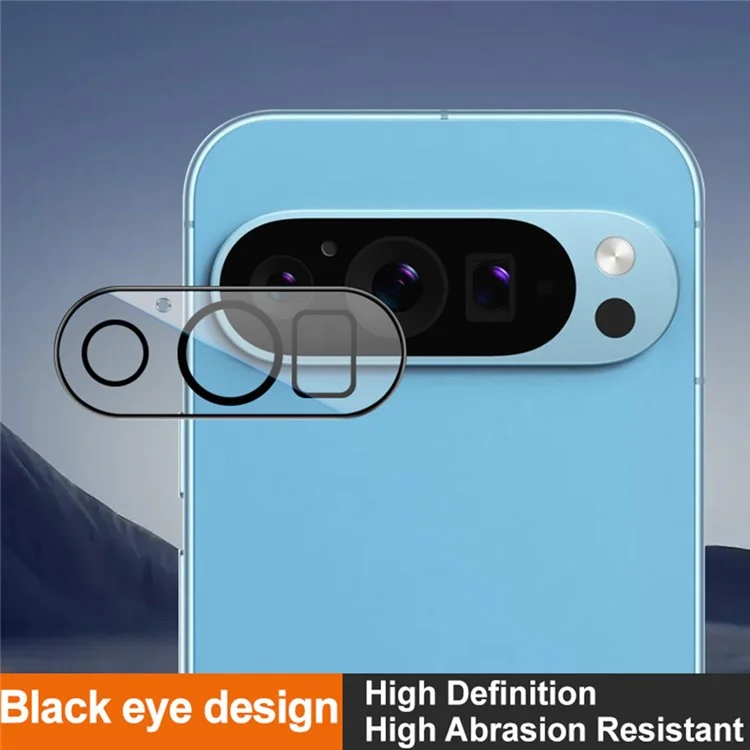 IMAK For Google Pixel 9 Pro Camera Lens Protector Tempered Glass Lens Film (Black Version)