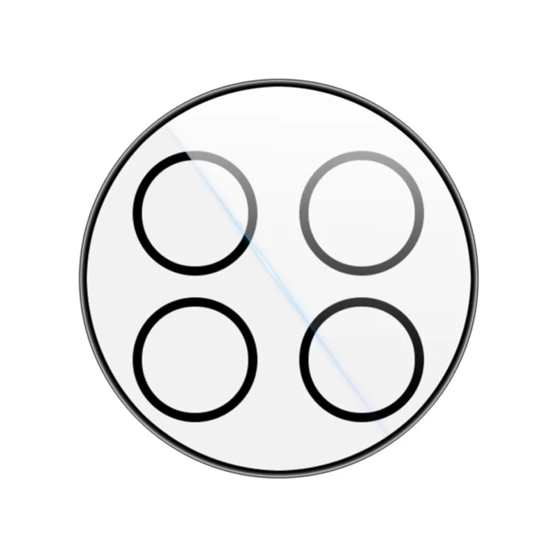 IMAK Pour Honor Magic7 Pro 5G Protecteur d'objectif de caméra Film en verre trempé (Version noire)