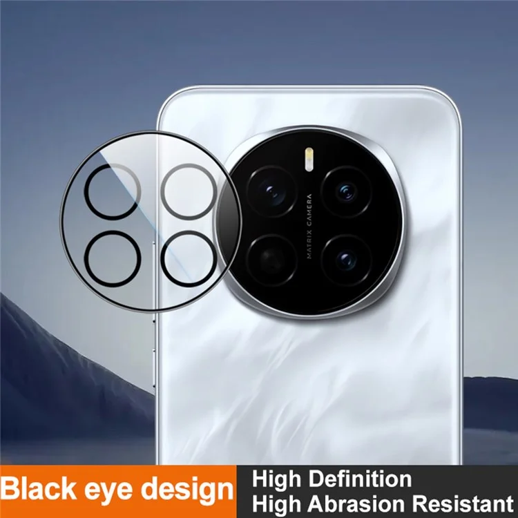 IMAK Pour Honor Magic7 Pro 5G Protecteur d'objectif de caméra Film en verre trempé (Version noire)