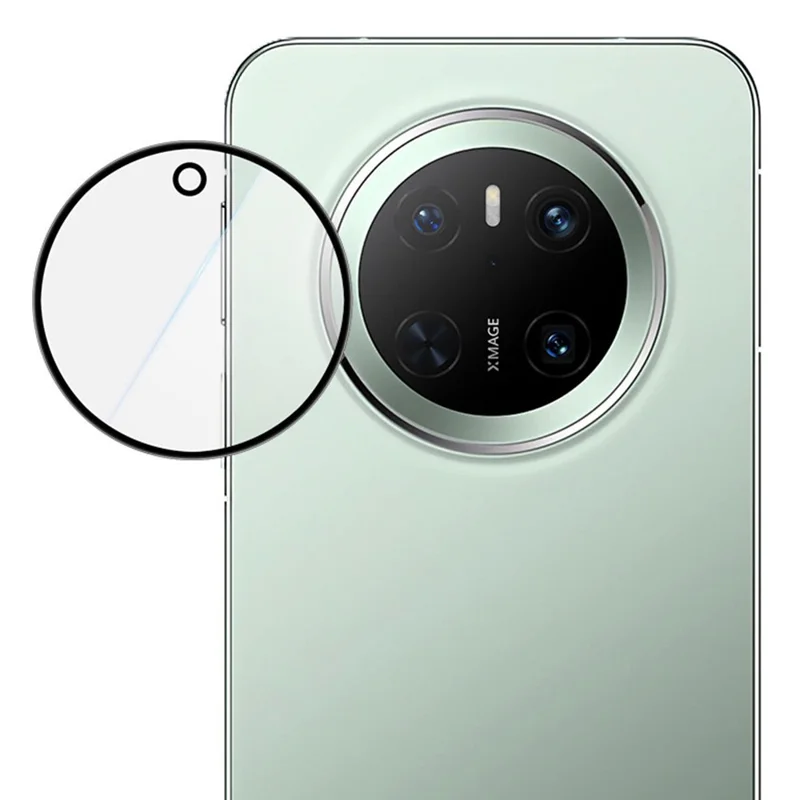 IMAK pour Huawei Mate 70 Protecteur d'objectif de caméra Verre trempé Pellicule d'objectif (Version noire)