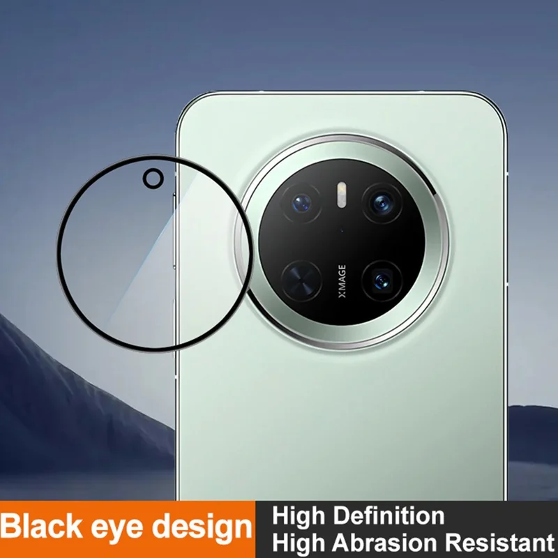 IMAK pour Huawei Mate 70 Protecteur d'objectif de caméra Verre trempé Pellicule d'objectif (Version noire)