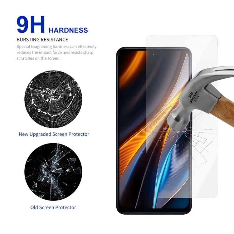 RURIHAI For Xiaomi Poco M7 Pro 5G Screen Protector 0.26mm 2.5D High Aluminium Silicon Glass Film