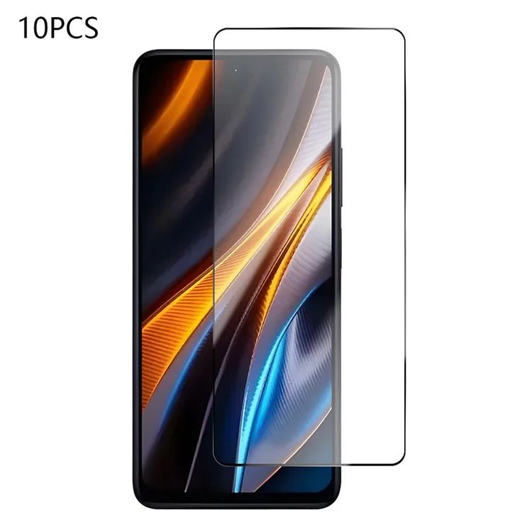 RURIHAI 10Pcs For Xiaomi Poco M7 Pro 5G High Aluminium-Silicon Glass Film 0.26mm 2.5D Screen Protector