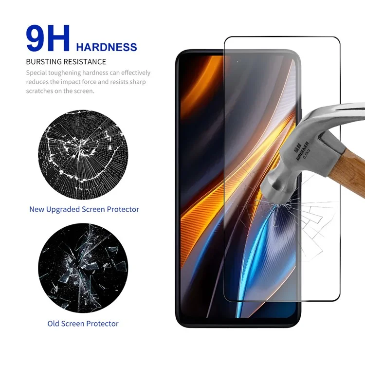 RURIHAI For Xiaomi Poco M7 Pro 5G Screen Protector Secondary Hardening High Aluminium-Silicon Glass Film
