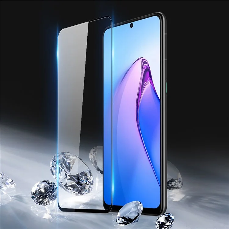 DUX DUCIS For Oppo Reno8 Pro 5G (Global Version) / Reno8 Pro+ 5G (Global Version) 0.33mm Medium Alumina Tempered Glass Film Full Glue Full Screen Protector (9D)