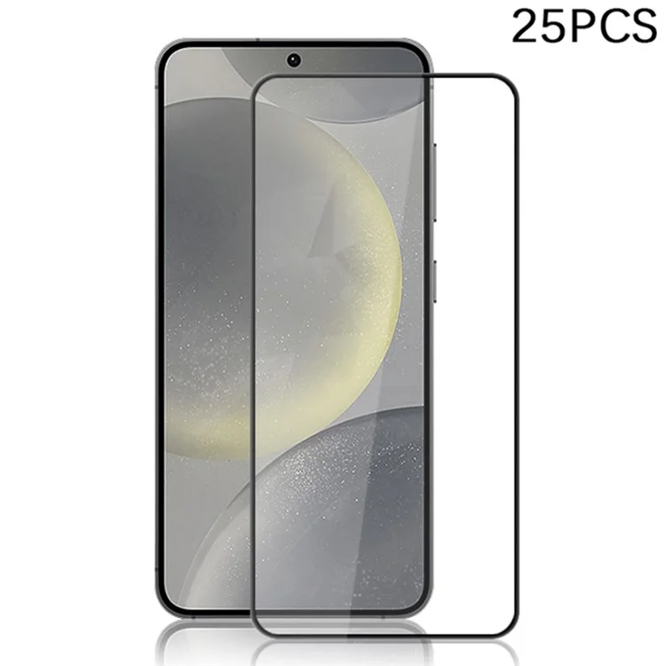 MOCOLO 25 шт. для Samsung Galaxy S25+ Защитное стекло для всего экрана с шелкографической кромкой - черный