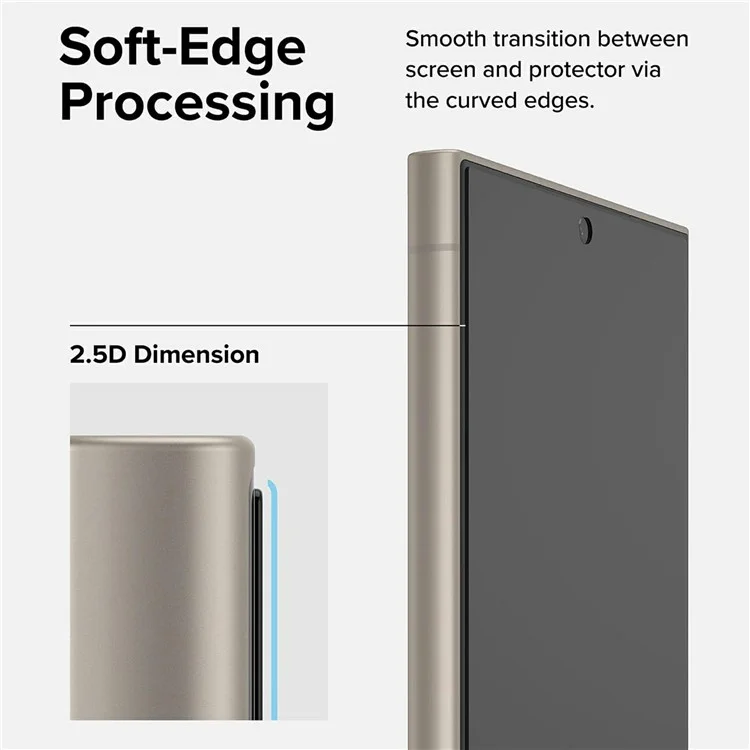 2 комплекта закаленного стекла HD Clear Screen Protector для Samsung Galaxy S25 с автоматическим инструментом для удаления пыли