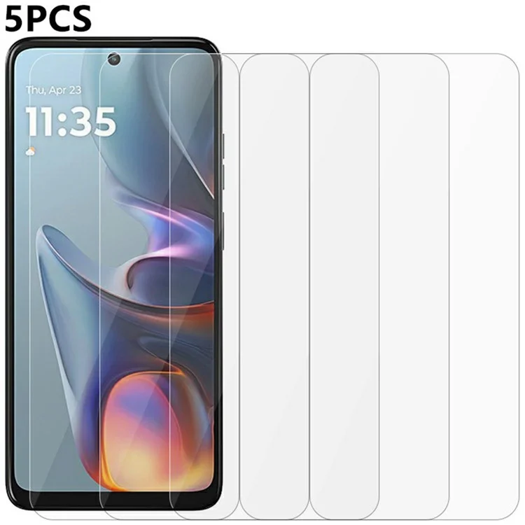 5 Stück für Motorola Moto E15 4G Bildschirmschutzfolie 0,3 mm 2,5D Panzerglas Klar