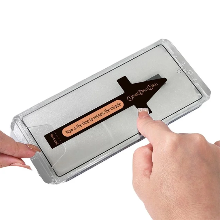 For iPhone 16 Pro Anti Spy Tempered Glass Screen Protector with Automatic Dust Removal Tool