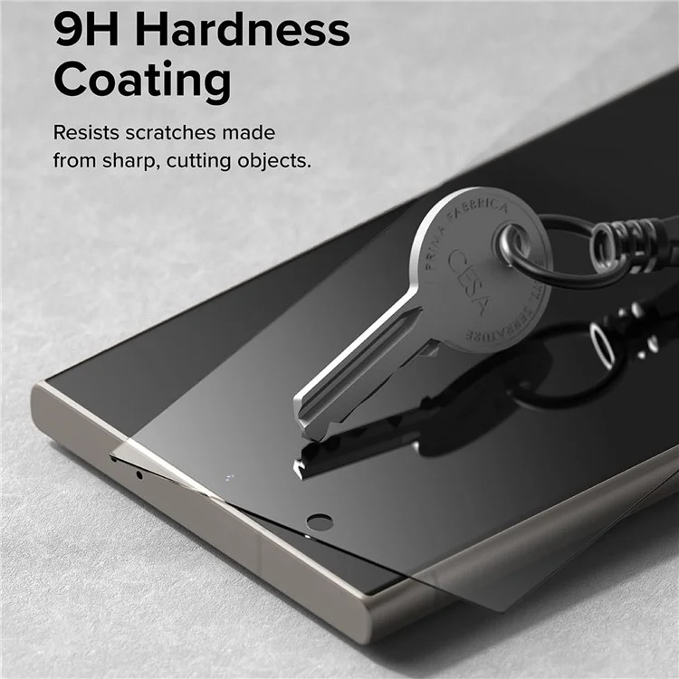 Protector de pantalla de cristal templado HD claro para Samsung Galaxy S24+ con herramienta de eliminación automática de polvo