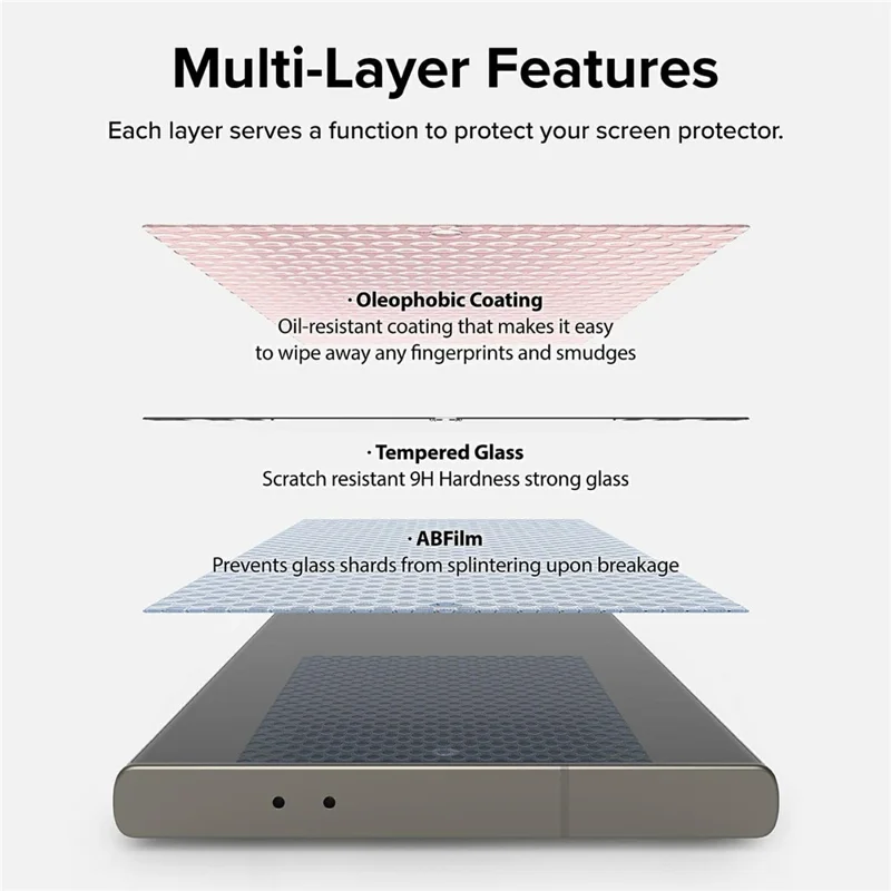 For Samsung Galaxy S23 Ultra Tempered Glass HD Clear Screen Protector with Automatic Dust Removal Tool