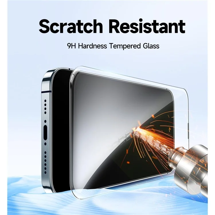 Protector de pantalla de vidrio templado HD transparente para iPhone 12 Pro Max con herramienta de eliminación automática de polvo