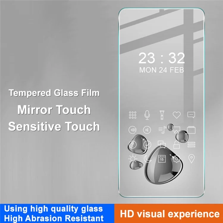 Protecteur d'écran en verre trempé IMAK H Series pour vivo S20 5G, protection anti-bris.