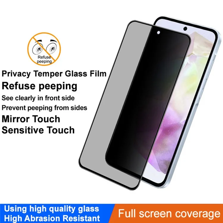 IMAK Schutzglas für Samsung Galaxy A36 5G / A56 5G, vollständige Abdeckung, Anti-Späh-Funktion