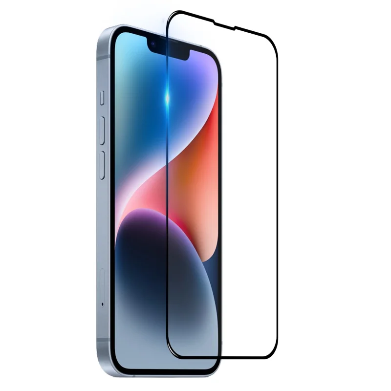 NORTHJO A+ 0.3mm 2.5D Full Screen Protector für iPhone 14 Plus, Ultra Klarer Seidendruckhochalu-Siliziumglas-Film