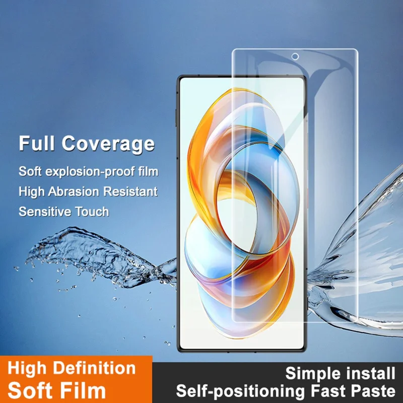 Film hydrogel IMAK 4e génération pour ZTE nubia Z70 Ultra, protecteur d'écran plein écran, film TPU souple ultra-clair.