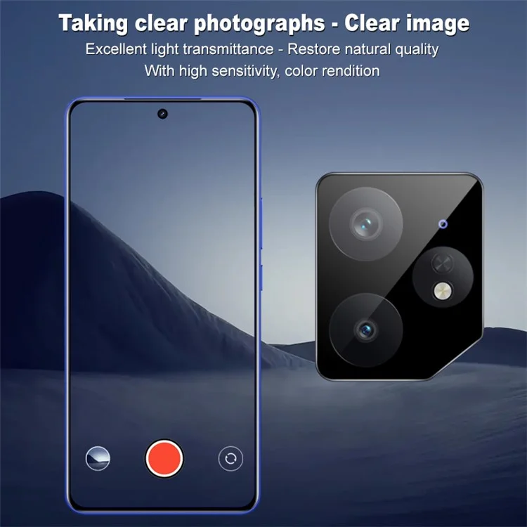 IMAK для Realme Neo7 5G Защитное стекло для камеры с самопозиционирующейся рамкой (черная версия)