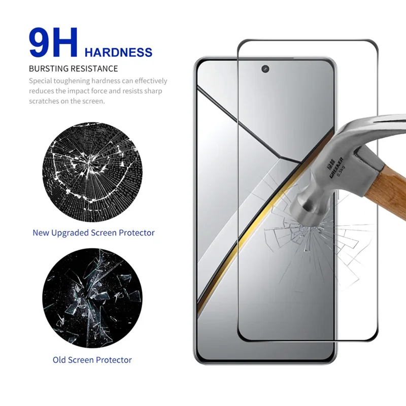 RURIHAI For Realme Neo7 5G Screen Protector Secondary Hardening High Aluminium-Silicon Glass Film