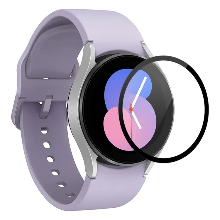 ENKAY HAT PRINCE For Samsung Galaxy Watch 5 40mm Tempered Glass Screen Protector Anti-Scratch Silk Printing 9H Screen Protector Full Coverage HD Screen Film
