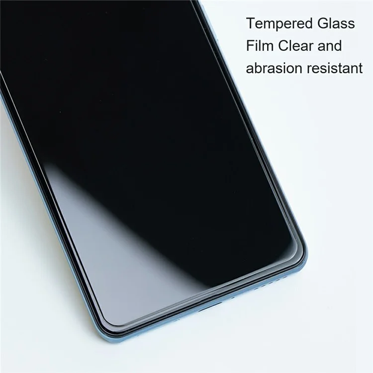 AMORUS Film de protection d'écran en verre haute résistance en alliage d'aluminium et de silicium, bords incurvés 2,5D, pour Xiaomi Poco X7 Pro 5G