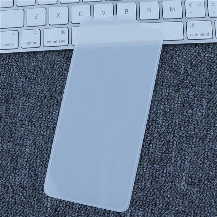 Protetor de tela para ZTE nubia Z60S Pro 5G / Z50S Pro 5G, com cola total, borda metalizada branca, alta película de vidro de silicone de alumínio.