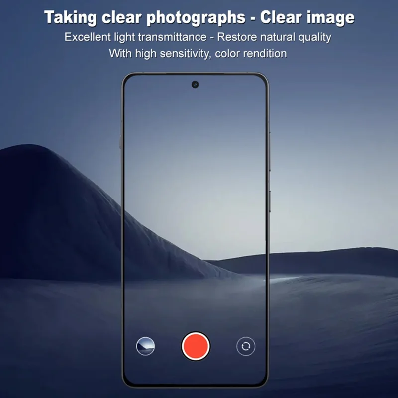 IMAK para OnePlus Ace 5 Pro 5G / Ace 5 5G Protector de lente de cámara Película de vidrio templado HD transparente (Versión negra)