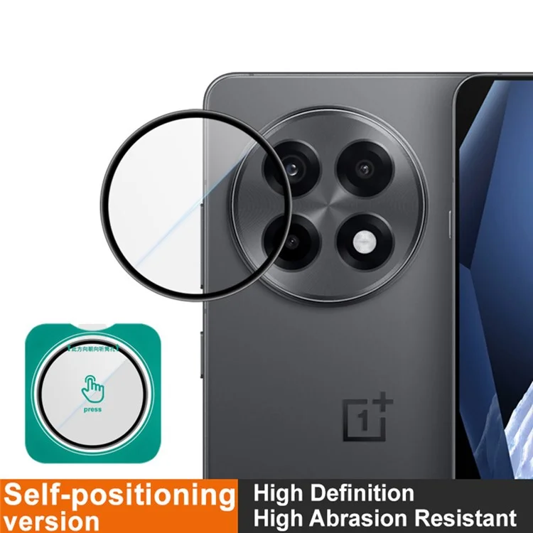 IMAK para OnePlus Ace 5 Pro 5G / Ace 5 5G Protector de lente de cámara Película de vidrio templado con marco de autoposicionamiento