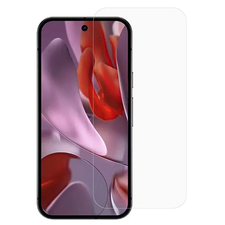 Protector de pantalla de vidrio de silicio de aluminio de alta calidad para Google Pixel 9a, con borde curvo 2.5D