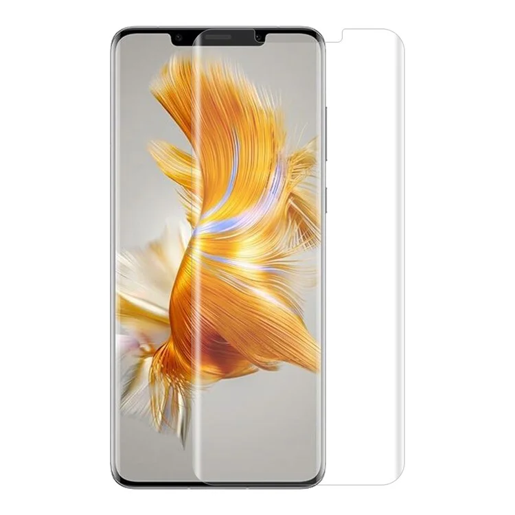 ENKAY HAT PRINCE for Huawei Mate 50 Pro 4G HD 3D Curved Screen Protector Full Coverage Sensitive Touch Hot Bending PET Film