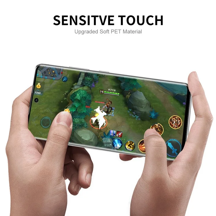 ENKAY HAT PRINCE for Huawei Mate 50 Pro 4G HD 3D Curved Screen Protector Full Coverage Sensitive Touch Hot Bending PET Film