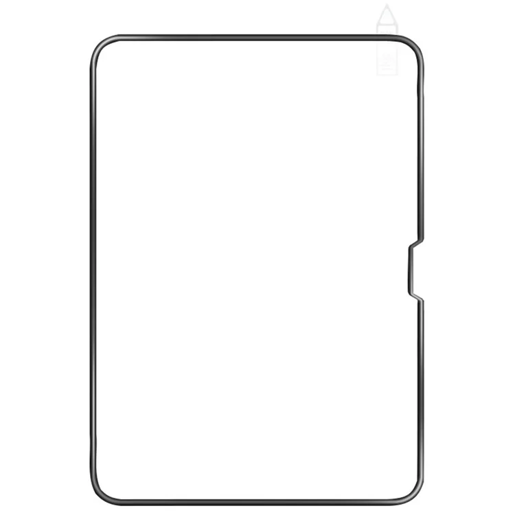 Protetor de tela de vidro de silício de alumínio de alta qualidade RURIHAI para iPad Air 11 (2024) com borda de PC de bolsa de ar 3D