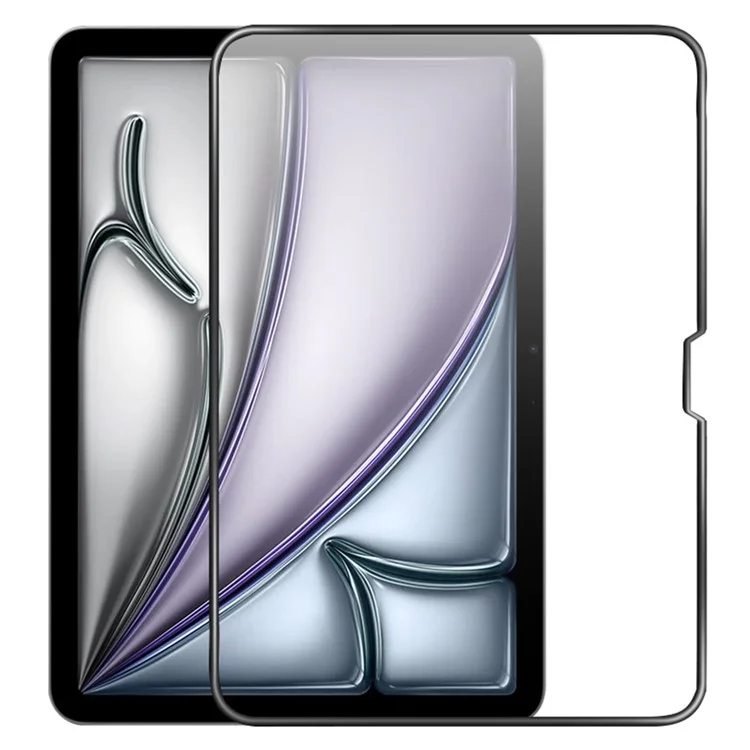 Protecteur d'écran en verre de silicium d'aluminium haute qualité pour iPad Air 13 (2024) avec bordure en PC à airbag 3D