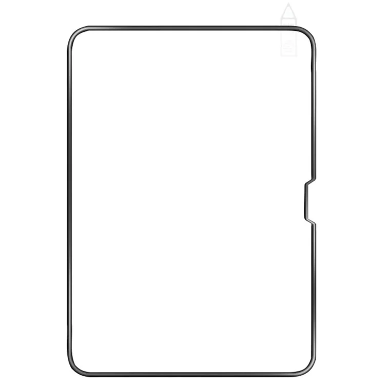 Protetor de tela de vidro de silício de alumínio de alta qualidade RURIHAI para iPad Pro 13 (2024) com borda de PC de almofada de ar 3D