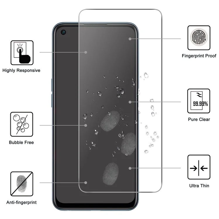 Bildschirmschutz für OnePlus 13R 5G / Ace 5 Pro 5G / Ace 5 5G HD gehärtetes Glasfilm 2.5D