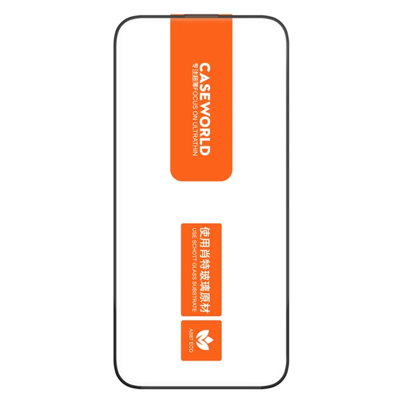 CASEWORLD For iPhone 16 Pro Screen Protector HD Tempered Glass Film 3D Curved Ultra Thin 0.15mm