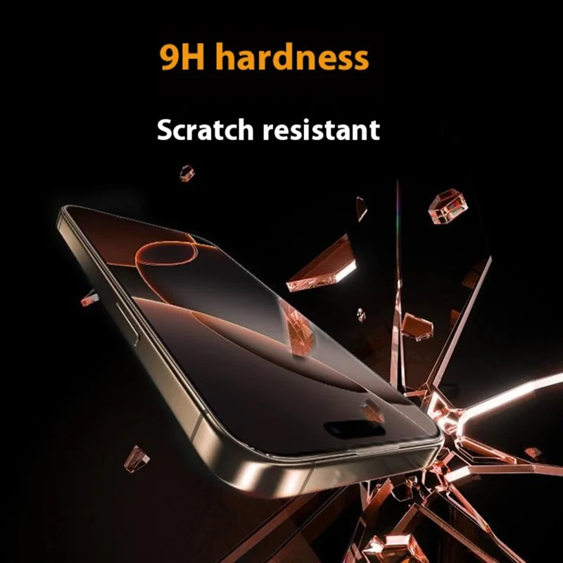 CASEWORLD For iPhone 16 Pro Screen Protector HD Tempered Glass Film 3D Curved Ultra Thin 0.15mm