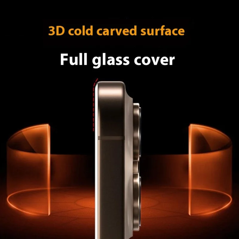 CASEWORLD For iPhone 16 Pro Screen Protector 3D Curved Tempered Glass Film Ultra Thin 0.15mm with Applicator