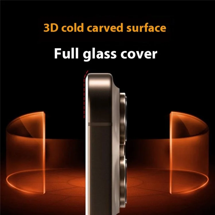 Pellicola protettiva per schermo CASEWORLD per iPhone 16 / 15 / 14 Pro in vetro temperato curvo 3D ultra sottile 0,15 mm con applicatore