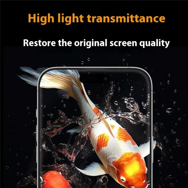 Pellicola protettiva per schermo CASEWORLD per iPhone 16 / 15 / 14 Pro in vetro temperato curvo 3D ultra sottile 0,15 mm con applicatore