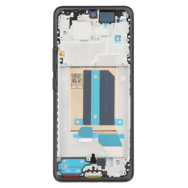 Til Xiaomi Redmi Note 14 Pro+ 5G OEM-mellemplade ramme reparationdel (A-side) (uden logo) - Sort