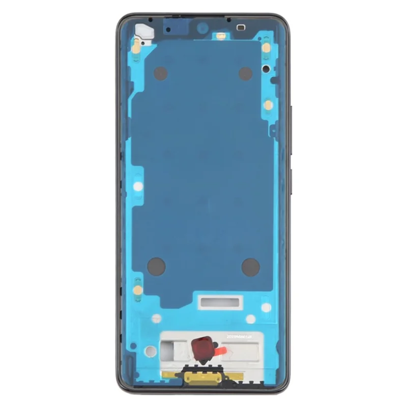 Til Xiaomi Redmi Note 14 Pro+ 5G OEM-mellemplade ramme reparationdel (A-side) (uden logo) - Sort