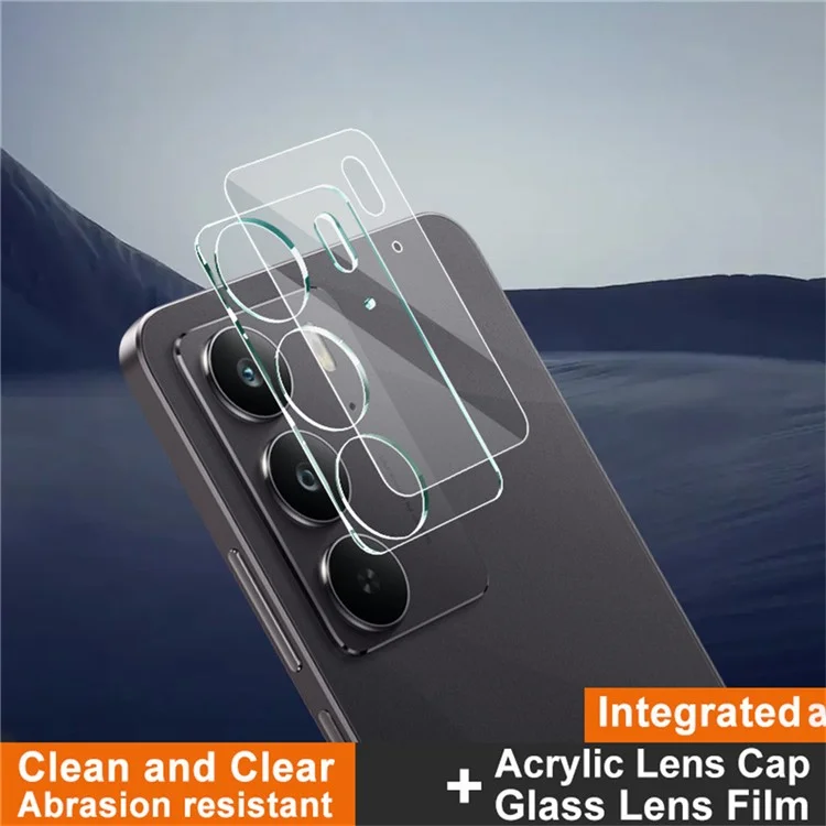 IMAK для Realme C75 Защитное стекло для камеры + Акриловая крышка объектива