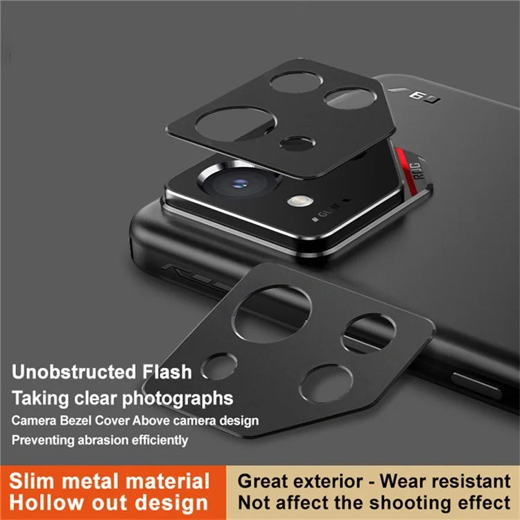 IMAK pour Asus ROG Phone 9 Pro 5G Protecteur de lentille de caméra en métal Couvercle de protection de la lentille
