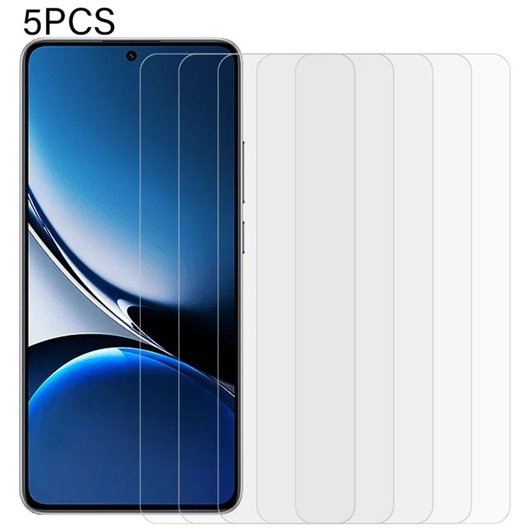 5 unidades para Xiaomi Redmi Turbo 4 5G Protector de pantalla 0,3 mm 2,5D Película de vidrio templado transparente