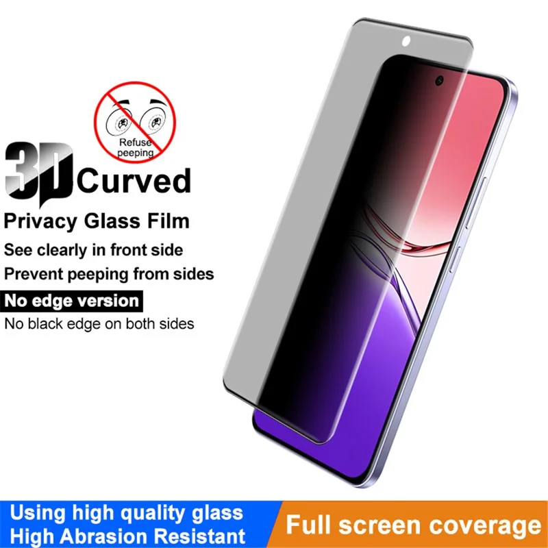 IMAK For Oppo A5 Pro 5G Anti Spy Tempered Glass Screen Protector (No Edge Version)