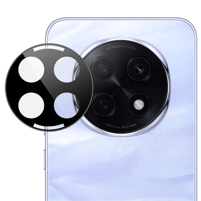 IMAK For Oppo F29 Pro 5G (Global) / A5 Pro 5G (China) Tempered Glass Camera Lens Protector with Self Positioning Frame (Black Version)